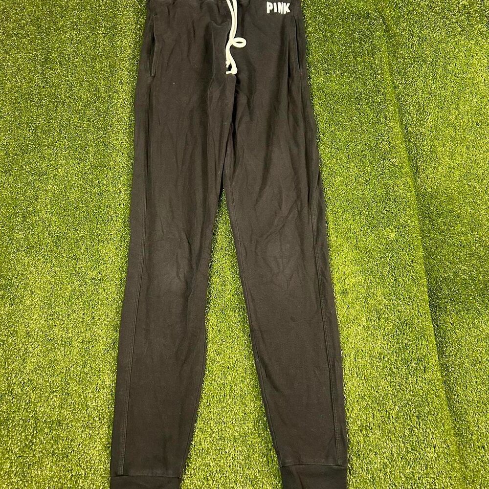 Victoria-s-secret Women's Black and Grey Joggers-tracksuits
